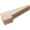 Ekena Millwork 5"W x 30"D x 10"H Thin Clemmons Rough Cedar Woodgrain TimberThane Corbel, Primed Tan CORUR05X30X10CLERCPR - alternate 6